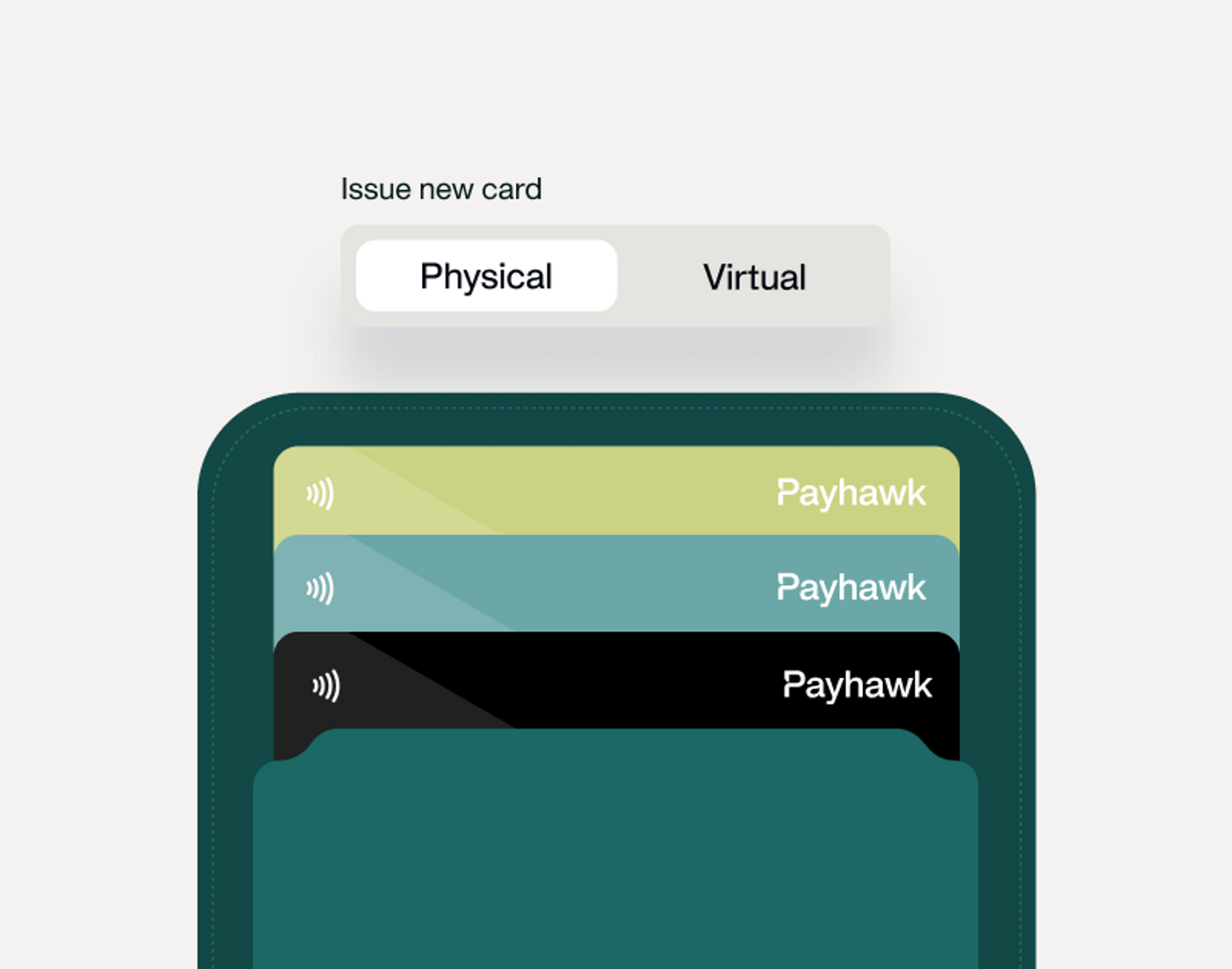 an image of a Payhawk corporate card and chips showing the different currencies Payhawk supports