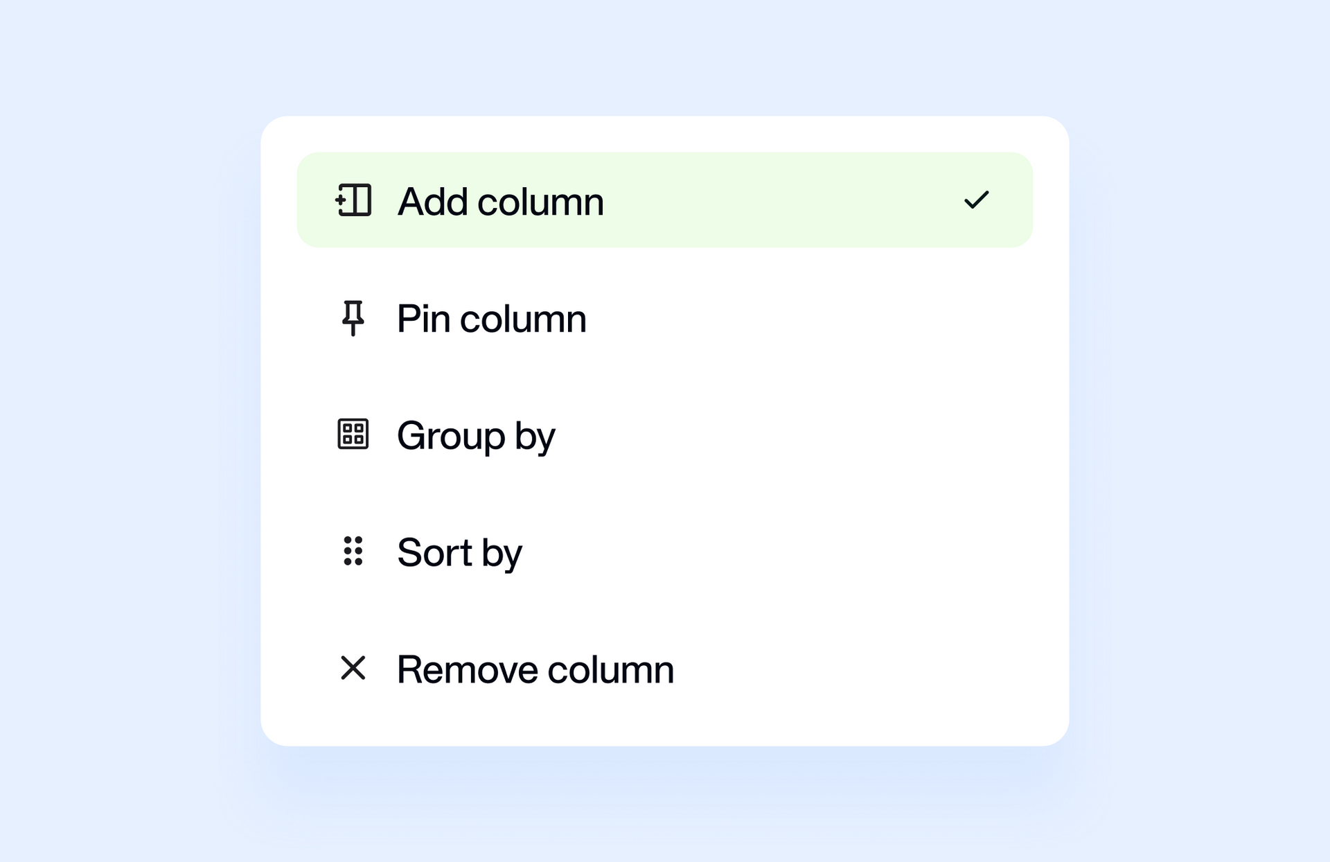 Image showing that you can customise your expense view
