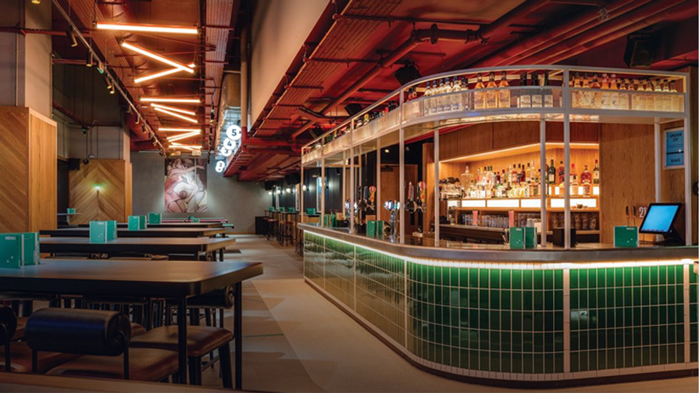 Das Interieur eines Restaurants