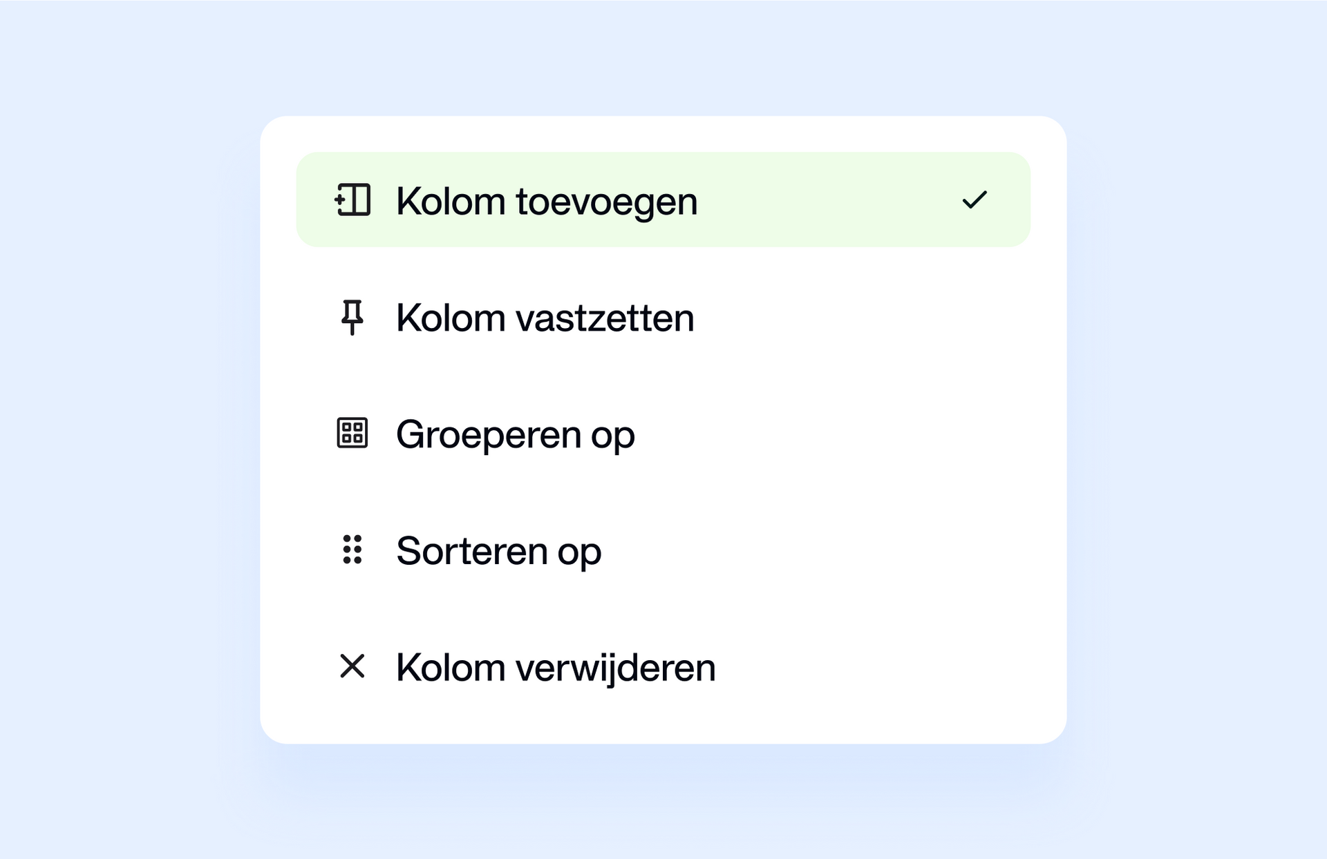 Afbeelding die laat zien dat je je onkostenoverzicht kunt aanpassen
