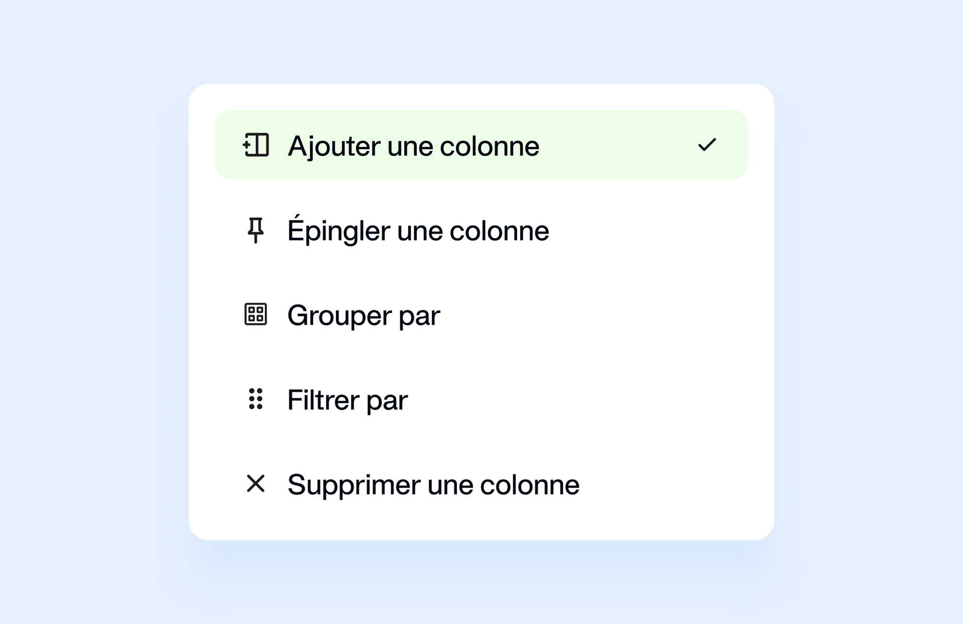 Image montrant que vous pouvez personnaliser l'affichage de vos dépenses