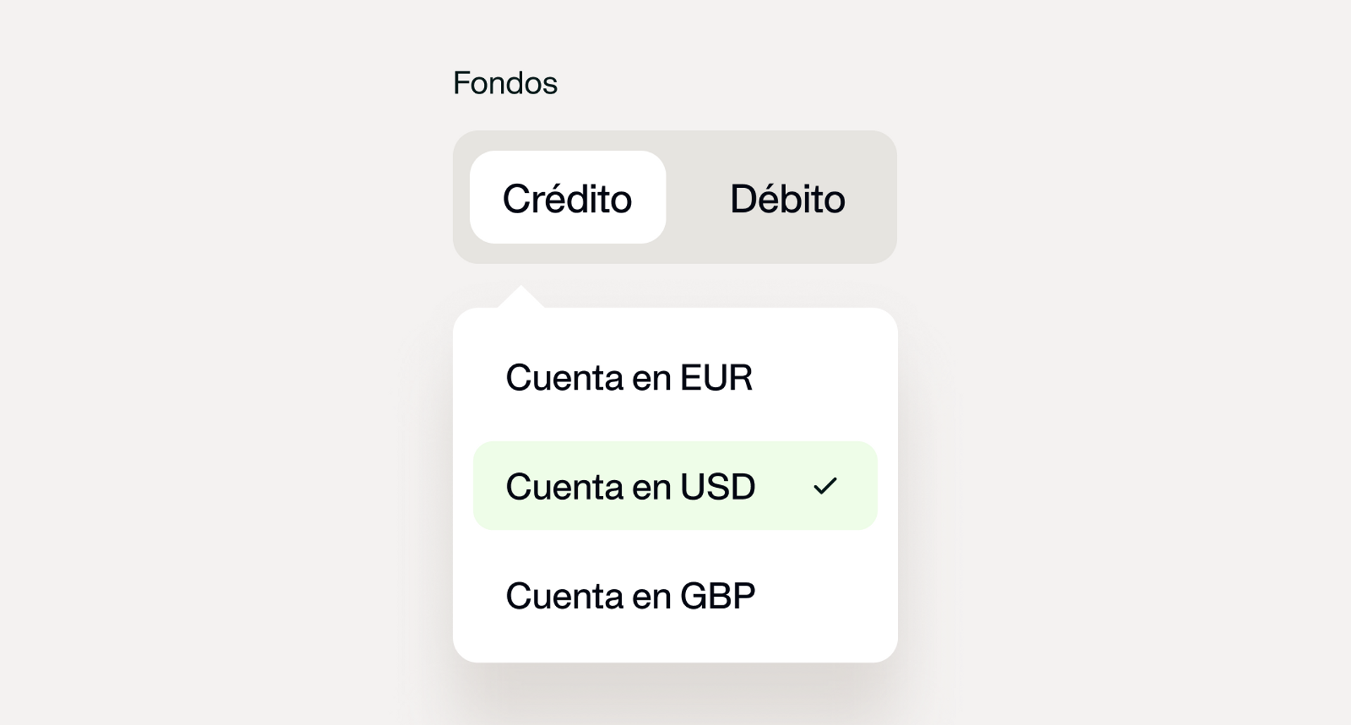 Fondos de crédito y débito