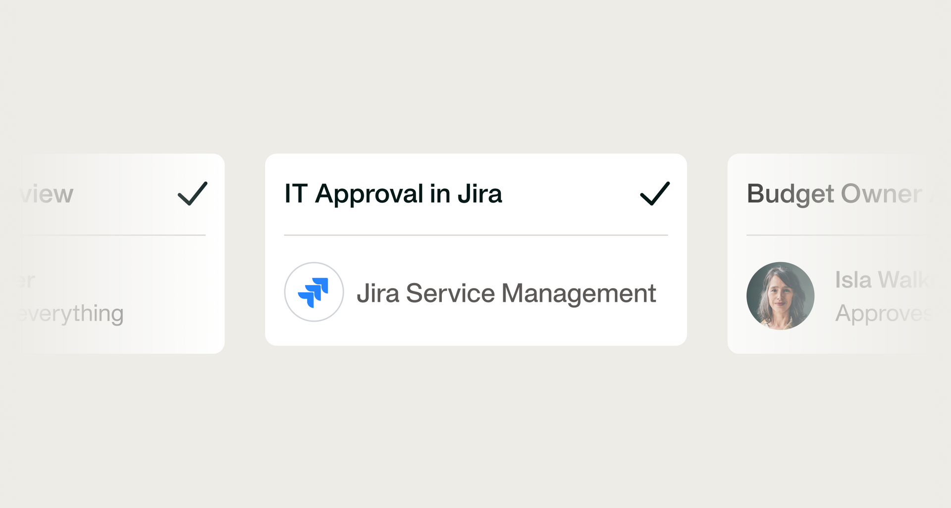 Image showing that you can add approval steps in other systems like Jira