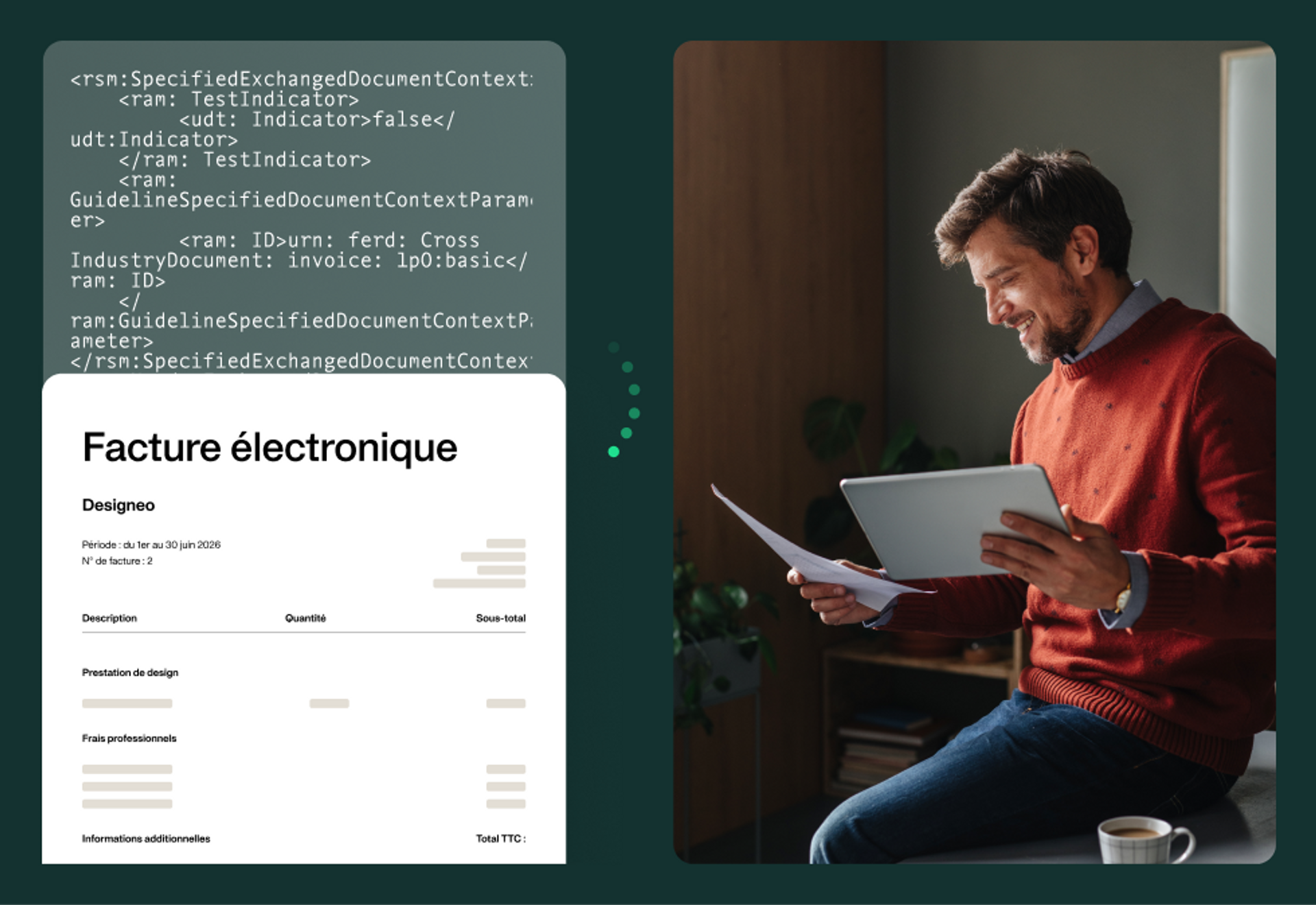 illustration d'une facture électronique