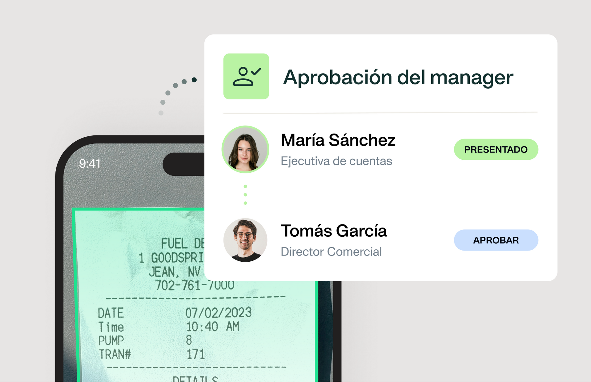 Ilustración de cómo funcionan los flujos de aprobación a medida