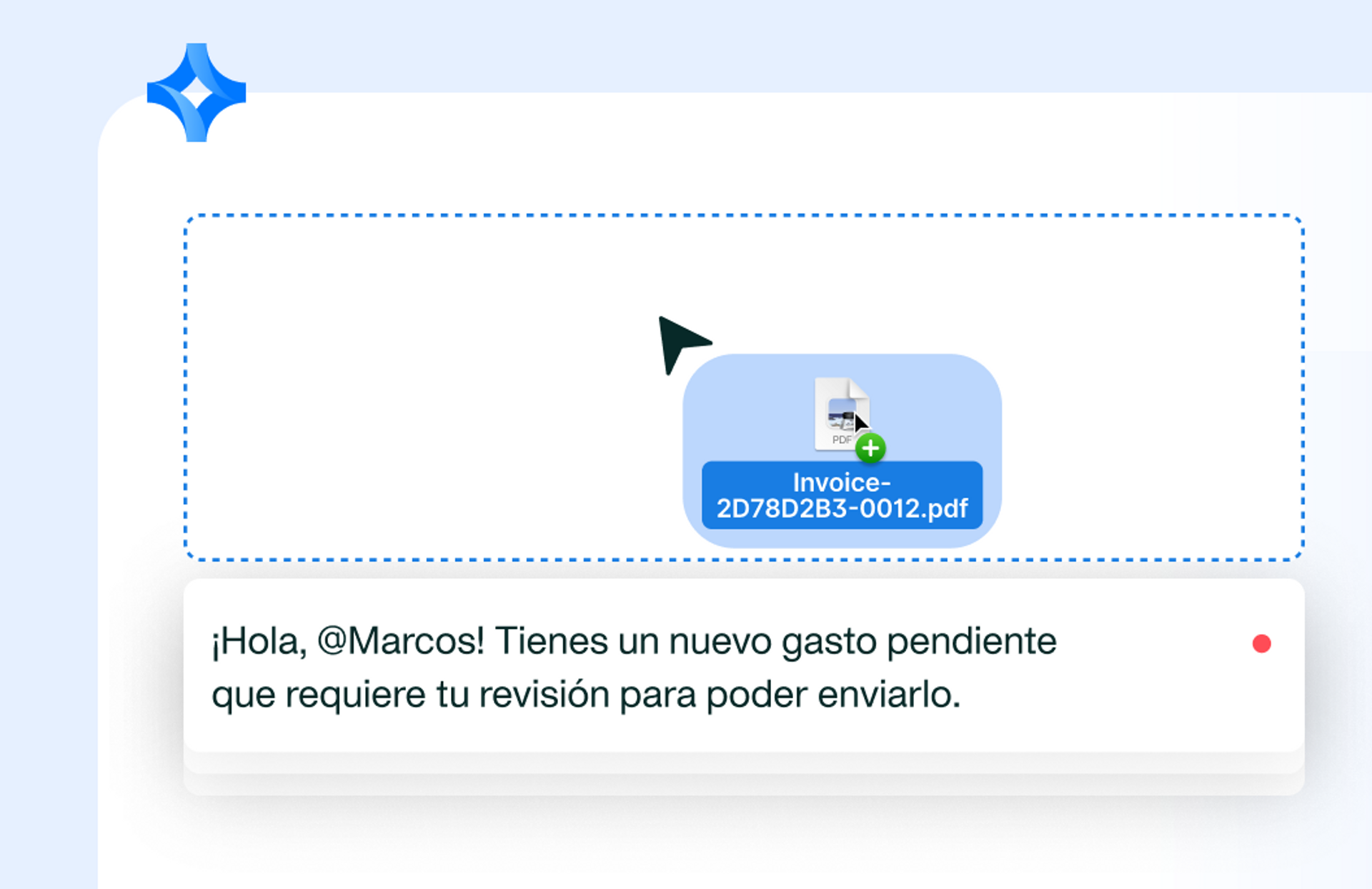 Imagen que muestra que un gasto requiere tu atención