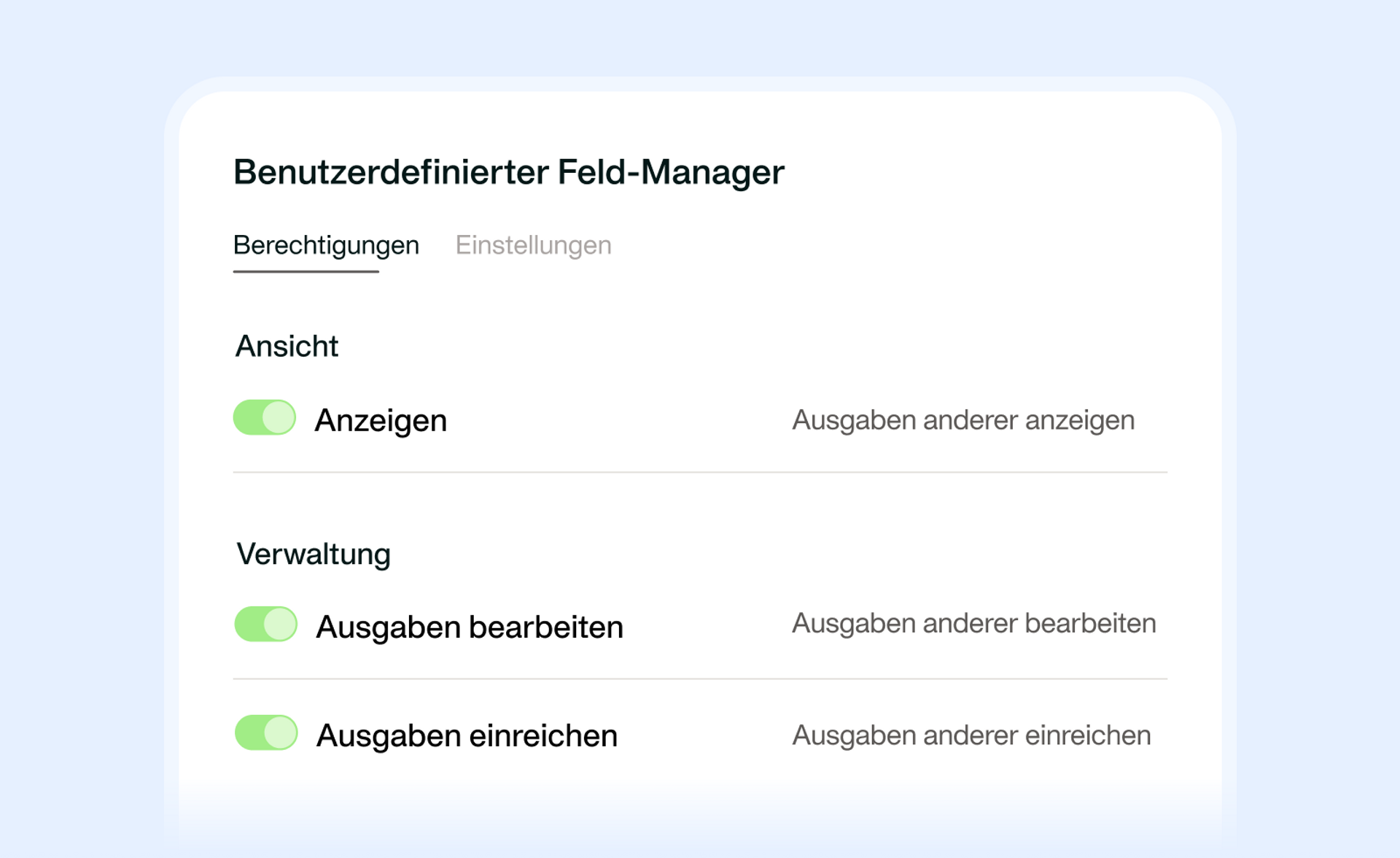 Bild, das zeigt, dass Sie Ihren Rollen benutzerdefinierte Berechtigungen hinzufügen können