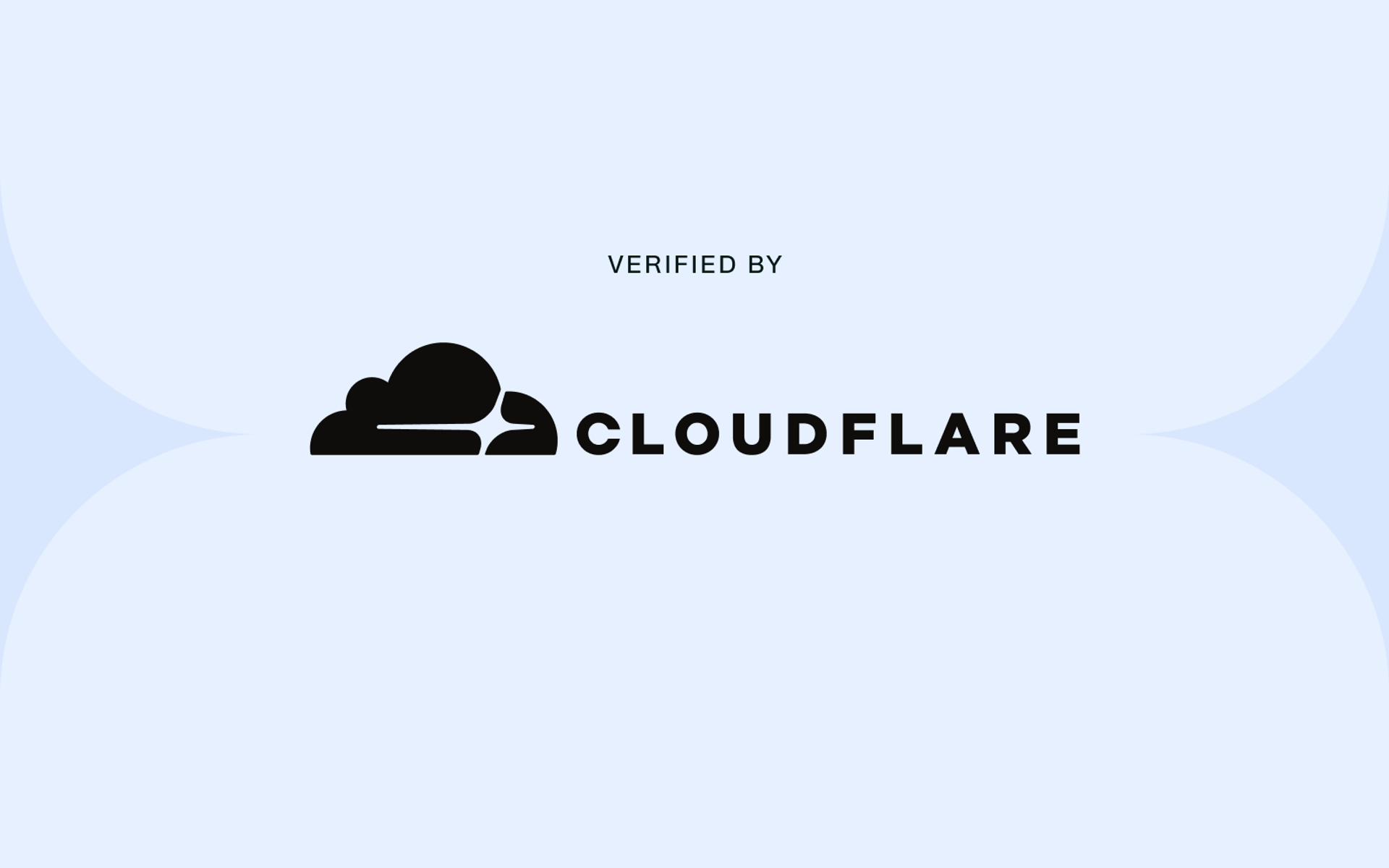 Cloudflare logo with “Verified by” badge
