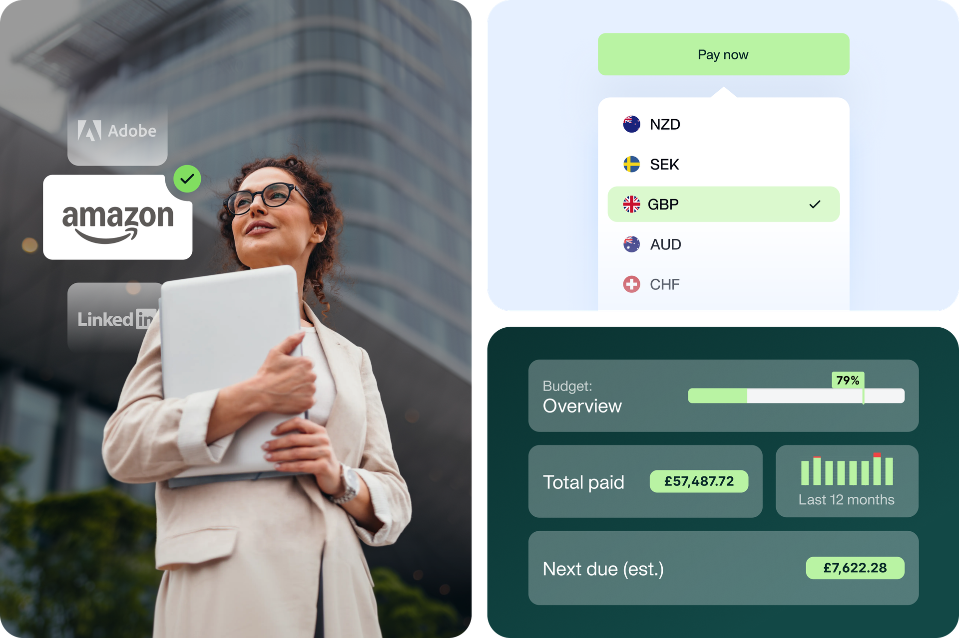 An image of a CFO using Payhawk's automated supplier management 
