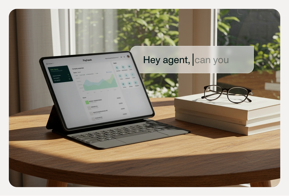 Photo of a finance professional managing their company's accounts payable with Payhawk