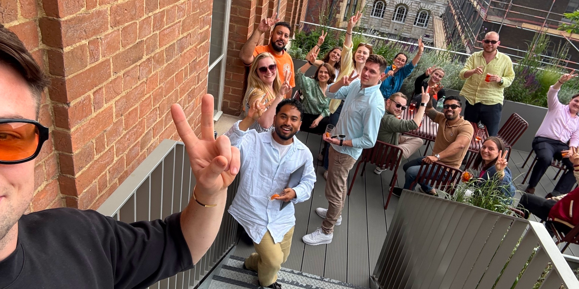 Celebration at Payhawk's London office