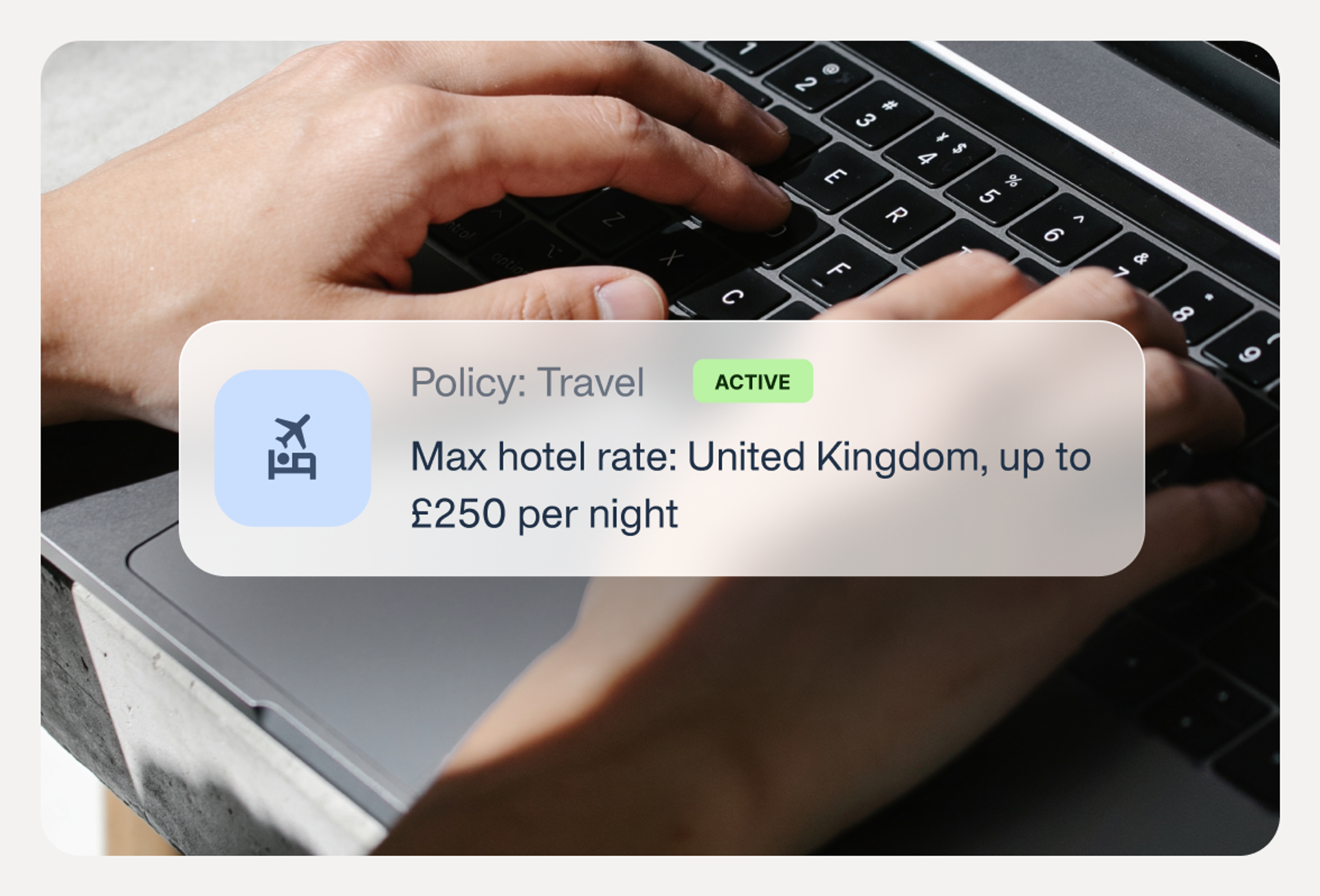 An image showing a travel policy