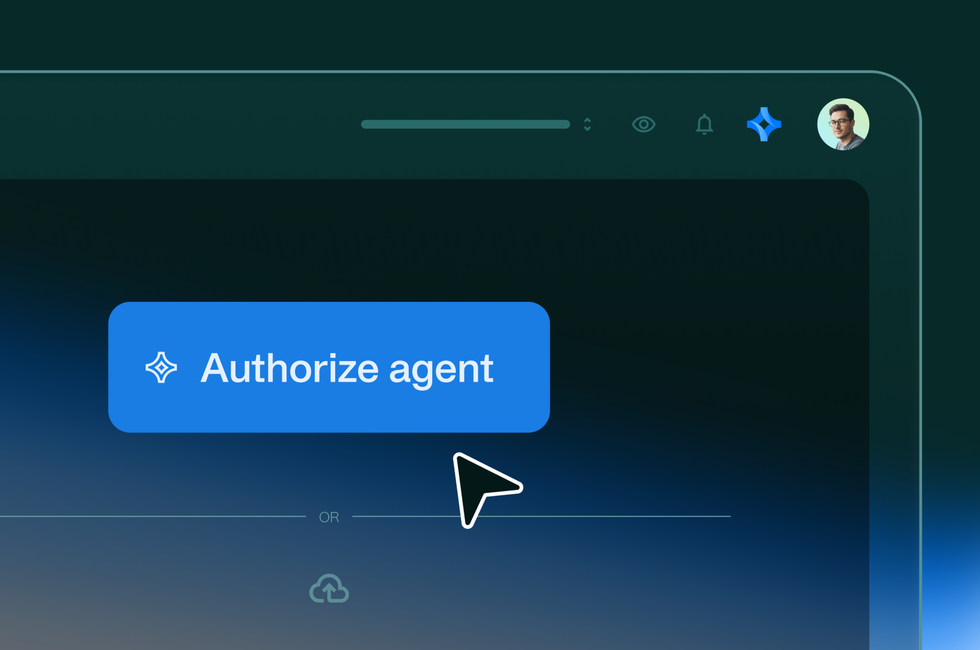 Payhawk Authorize agent button for connecting Agent Fetch to a vendor portal