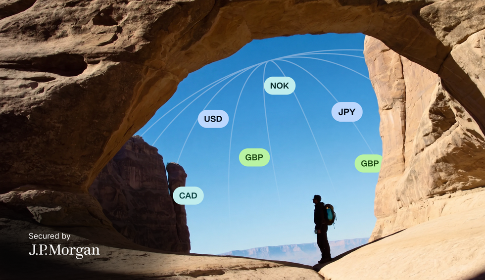 Photo of a hiker in nature illustrating that with Payhawk you can do business everywhere, without the complexity