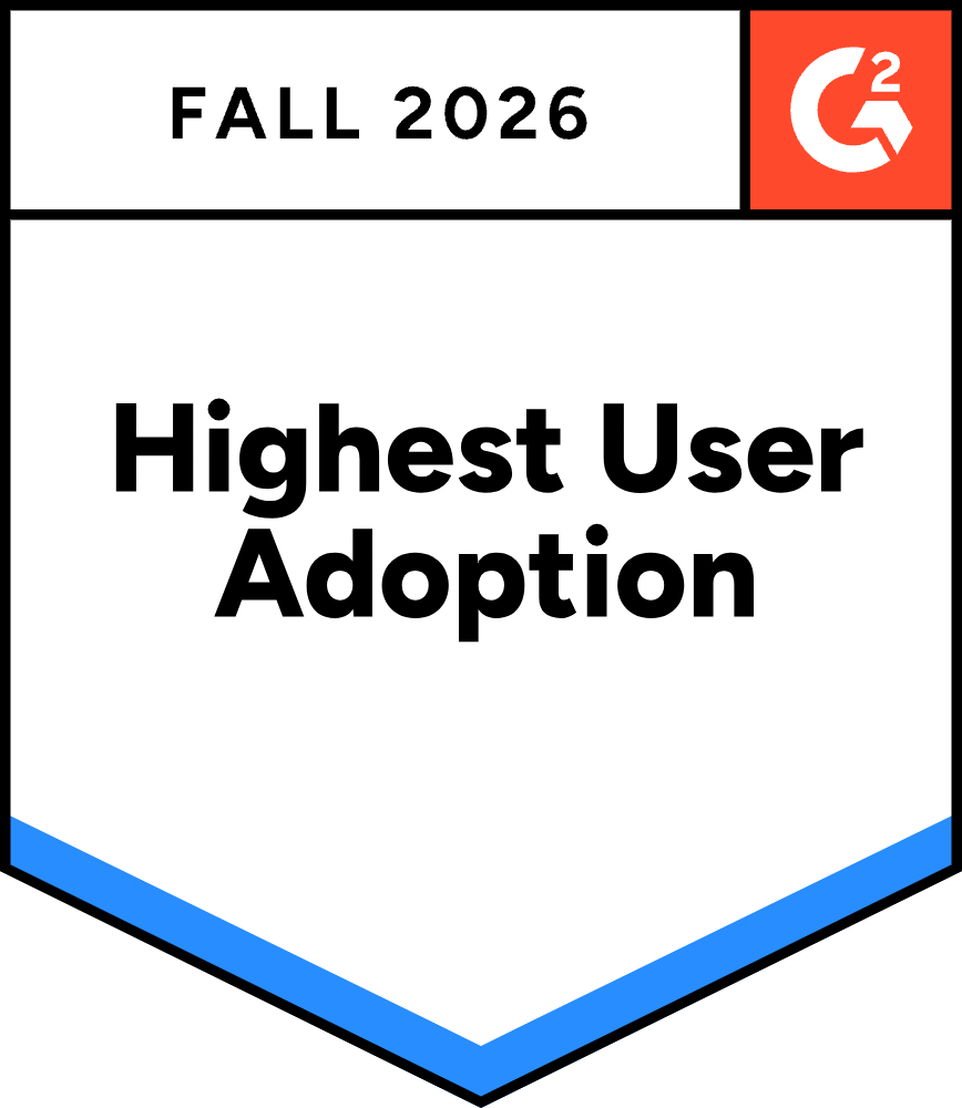 Highest User Adoption Fall 2026 badge from G2 awarded to Payhawk