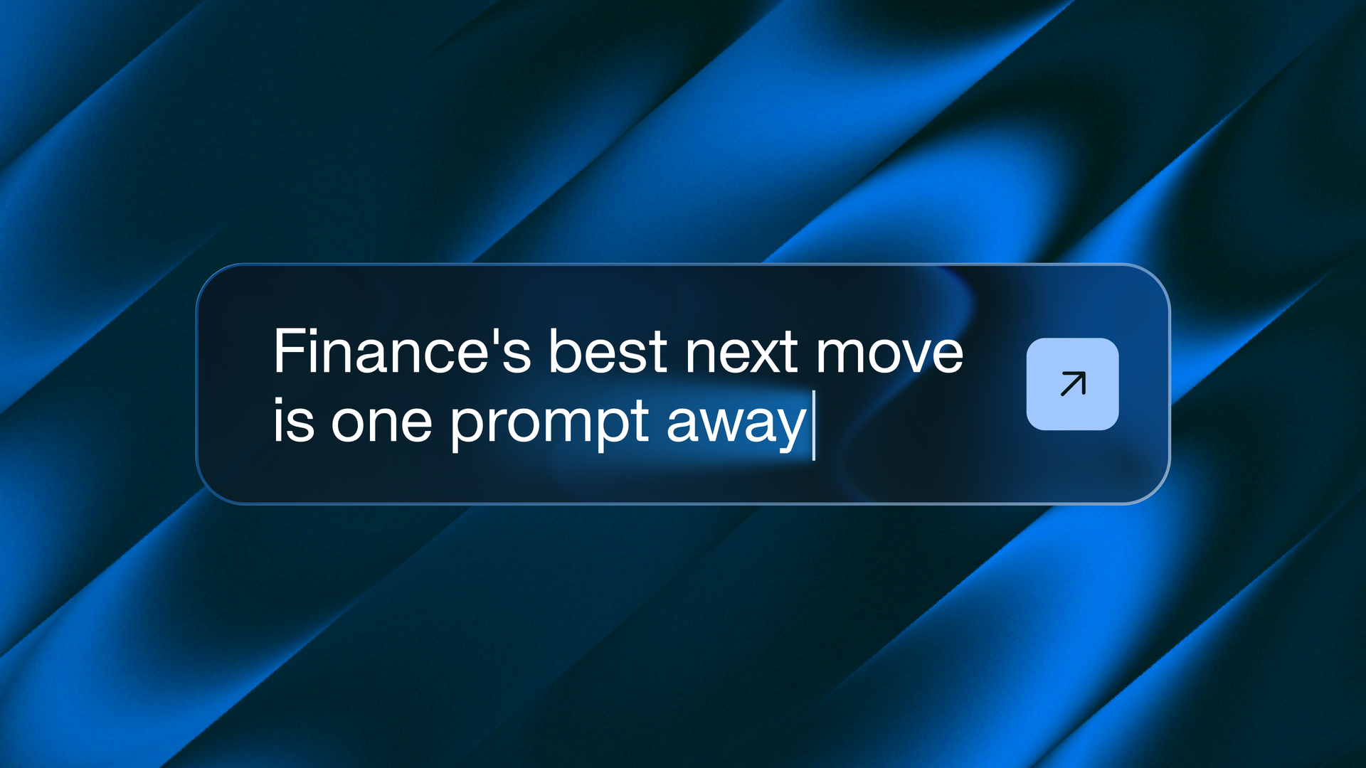 Fall '26 Edition graphic: prompt bar reading "Finance's best next move is one prompt away" on a dark blue background