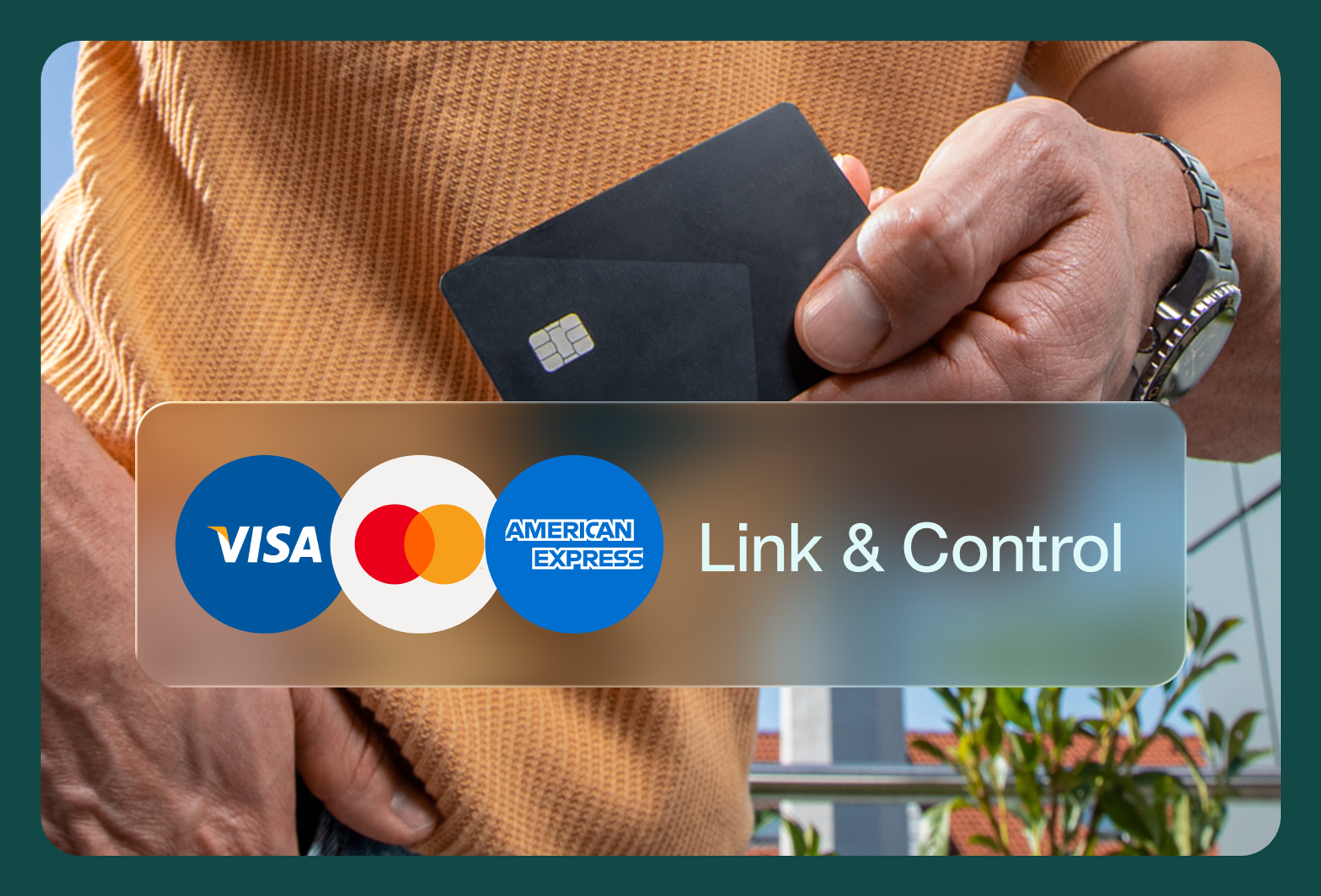 An image showing that Payhawk supports all US issued bank cards