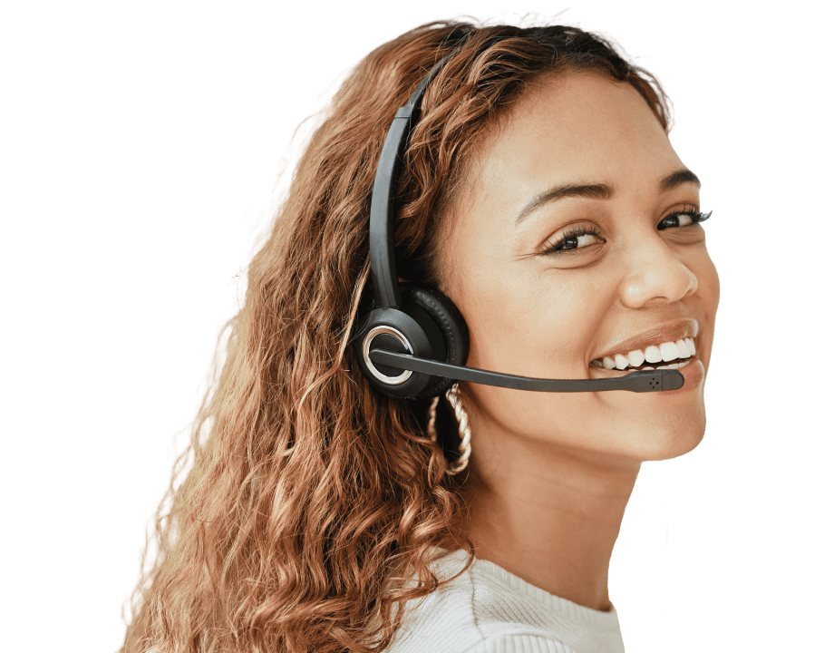 Smiling virtual receptionist