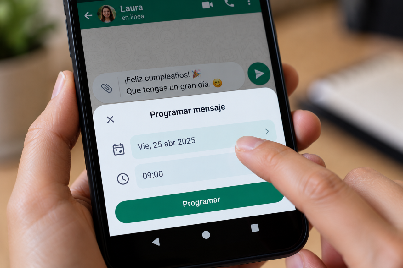 WhatsApp ya permite programar mensajes: cómo hacerlo y quiénes pueden usar la función
