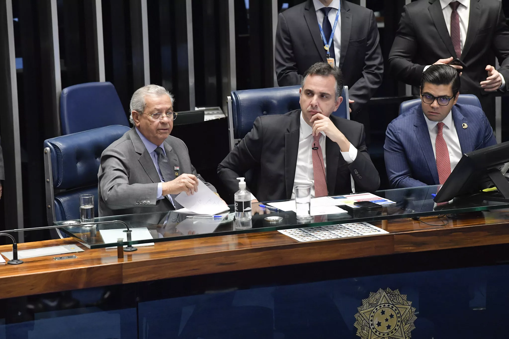 Rodrigo Pacheco na presidência do Senado 