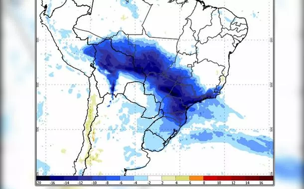 Simulação de ciclone extratropical na Região Sul