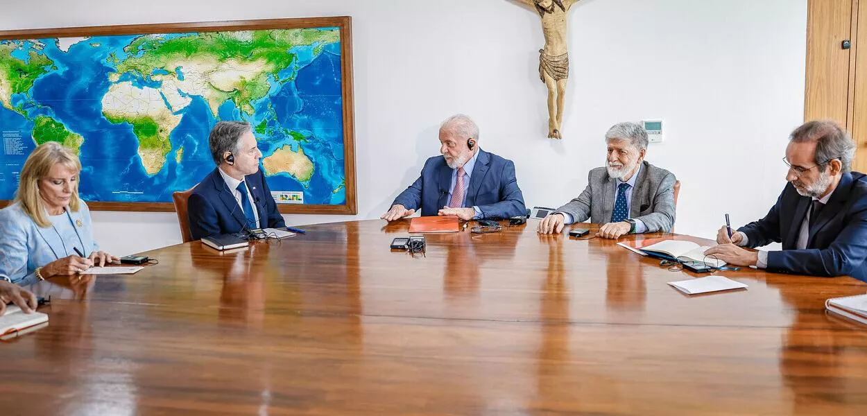 Elizabeth Bagley, Antony Blinken, Lula e Celso Amorim