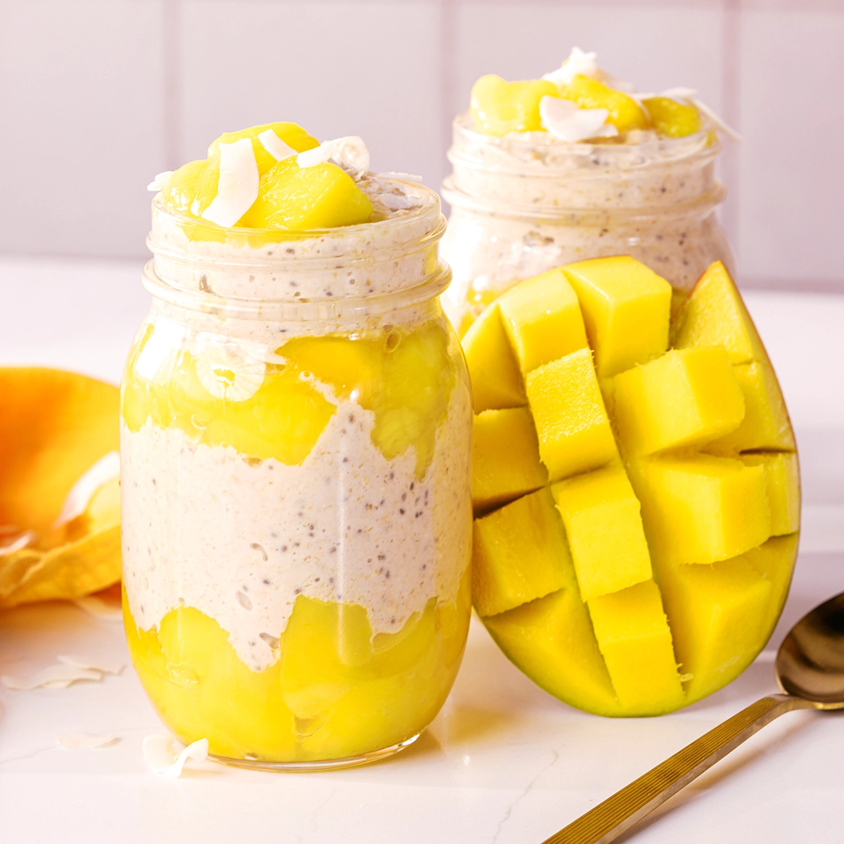 Mango Coconut Overnight Oats