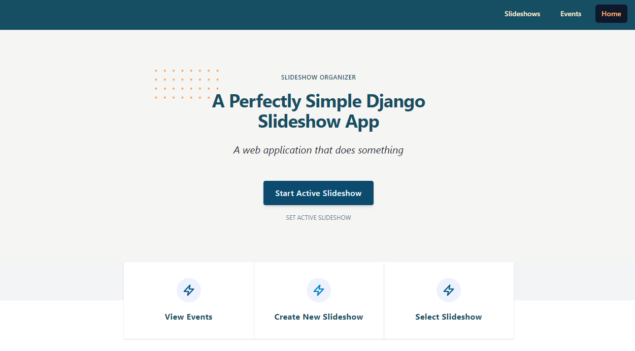 Slidjo - Django Slideshow App