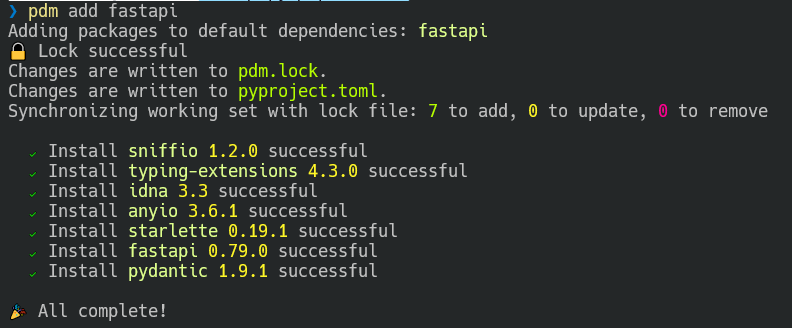 pdm-init message