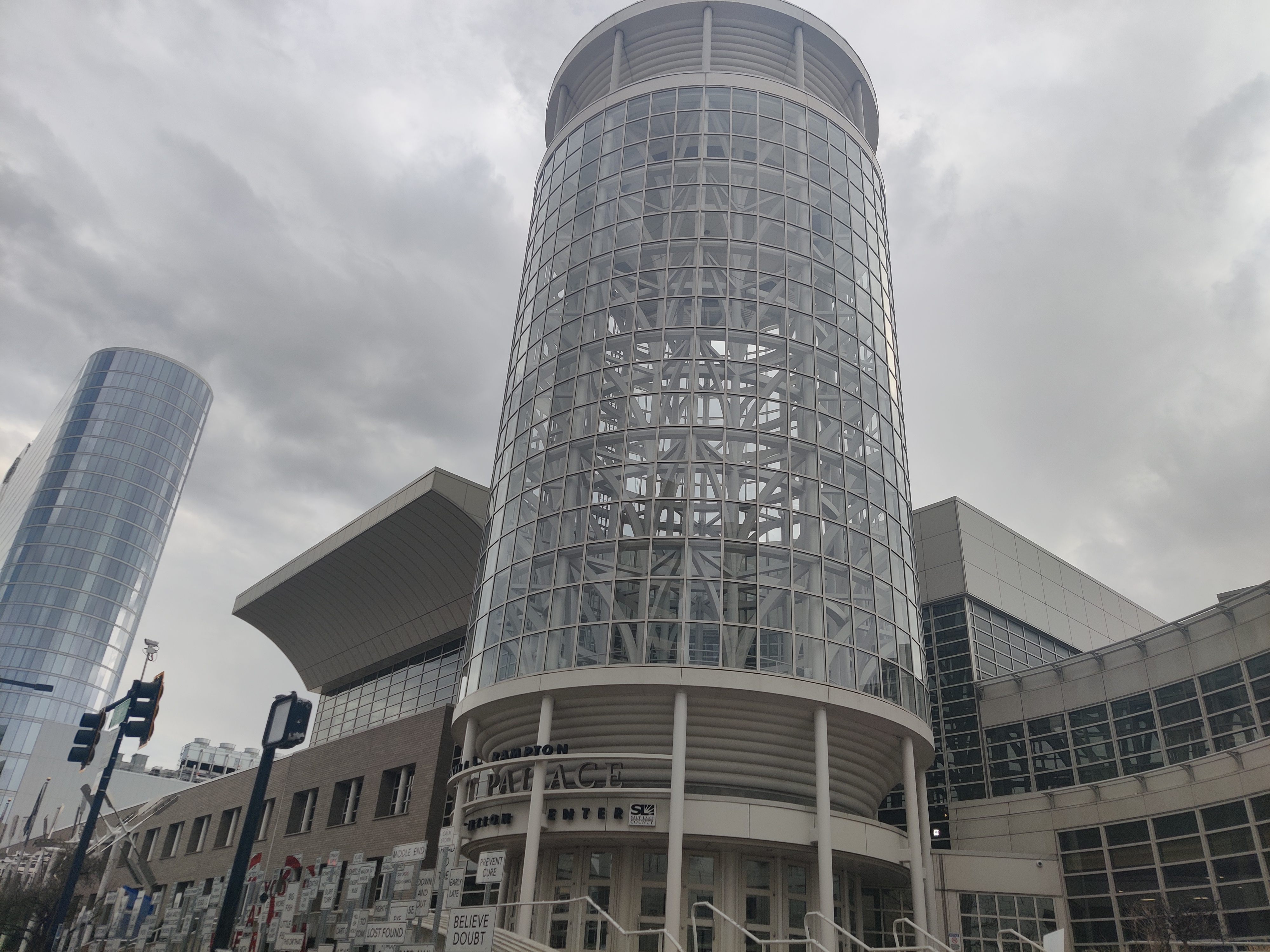 East entrance of Salt Palace Convention Center