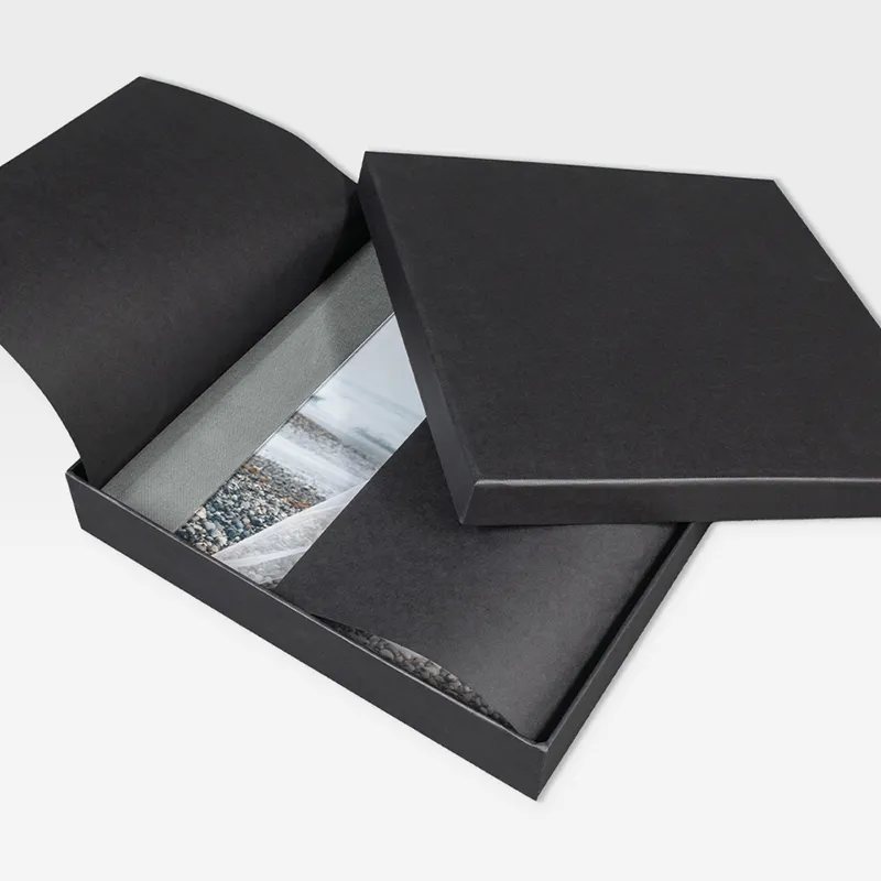 Luxury Photo Book in a sturdy charcoal presentation box