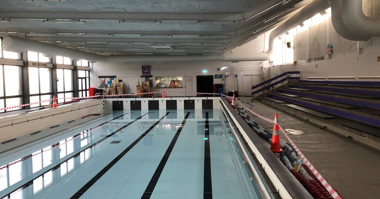 Cannons Creek Pool half empty