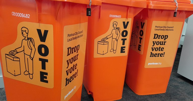 Election ballot boxes