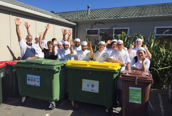 Weltec and Whitirea staff work to reduce waste