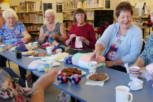 Library knitting