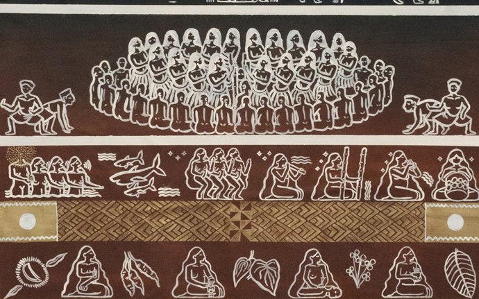 Manuha‘apai Vaeatangitau, Tupu‘anga ‘o Leiti (detail), 2021