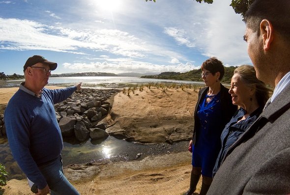 News - Porirua Harbour's new dune and wetland unveiled