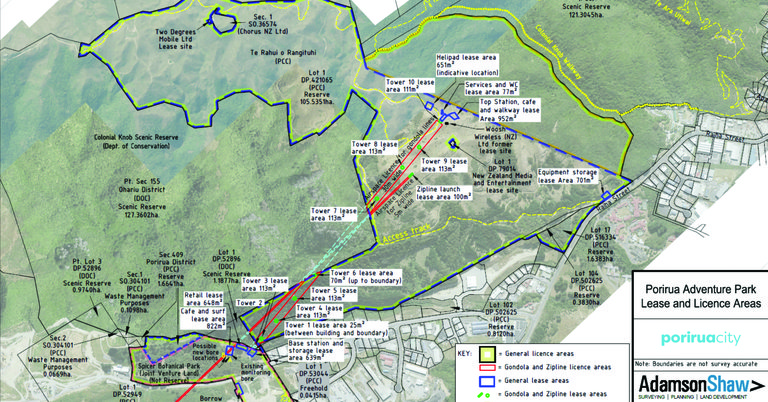 Porirua Adventure Park Lease-Licence Areas