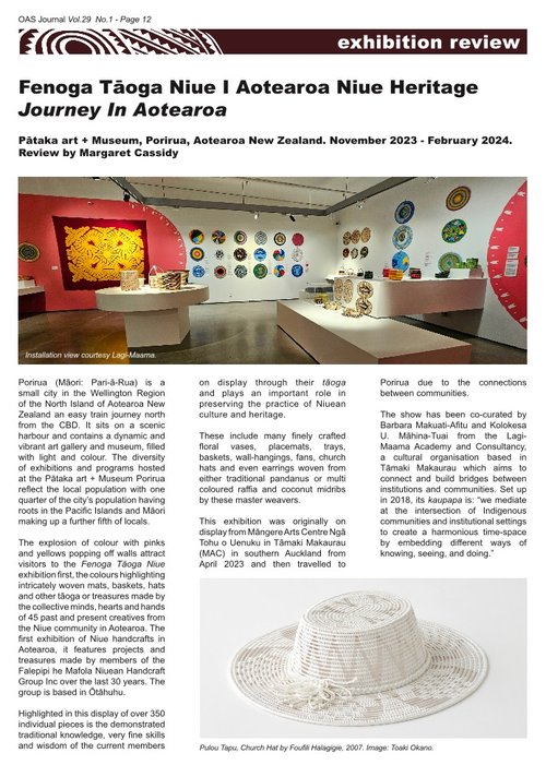 Review - Fenoga Taoga Niue Journal Oceanic Art Society_Page_1