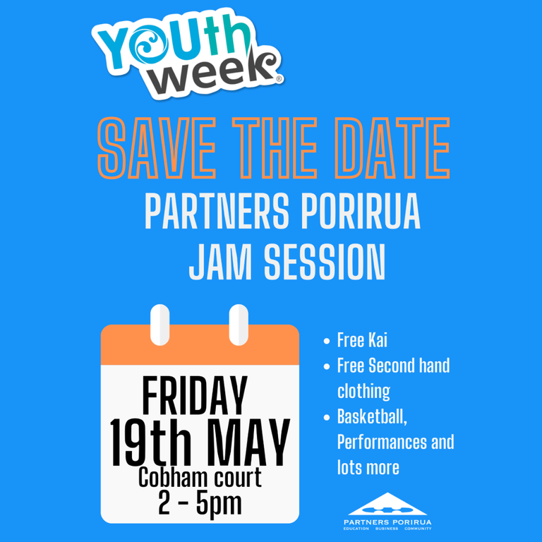 jam session, partners porirua, youth week, 2023