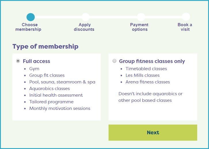 Membership calculator