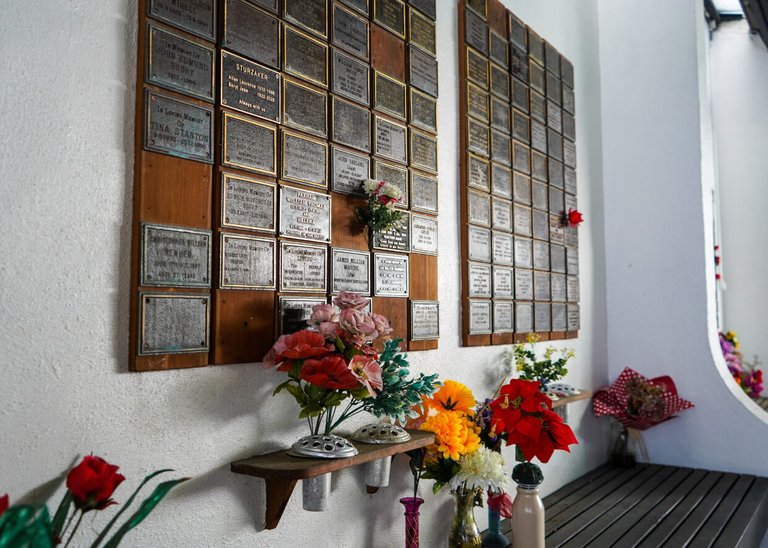 memorial wall, chapel, whenua tapu