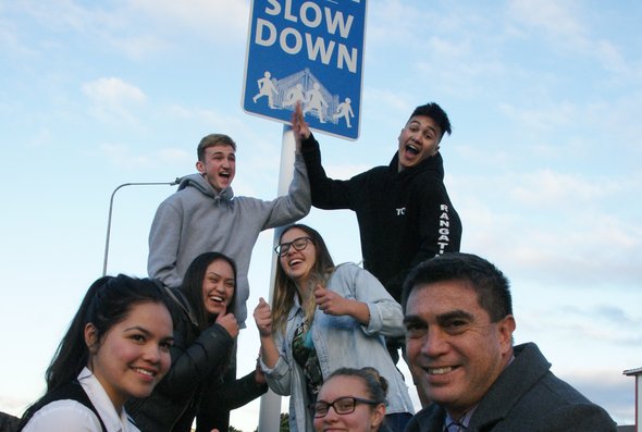 News - Porirua's first bilingual sign