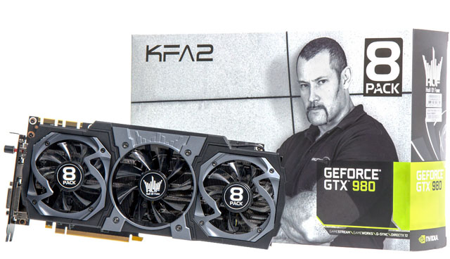 KFA2 vydává novou vysoce přetaktovanou edici grafické karty GeForce GTX 980 nazvanou "8Pack"