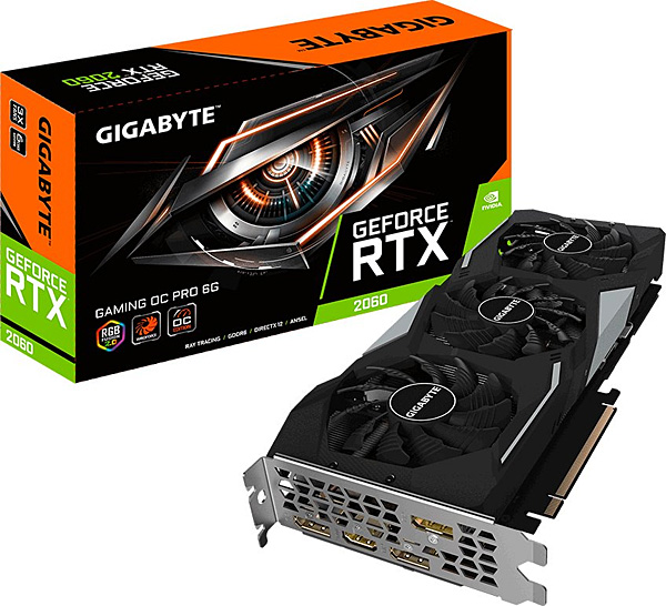 Grafická karta nVidia GeForce RTX 2060 – GIGABYTE GeForce RTX 2060 GAMING OC PRO 6G