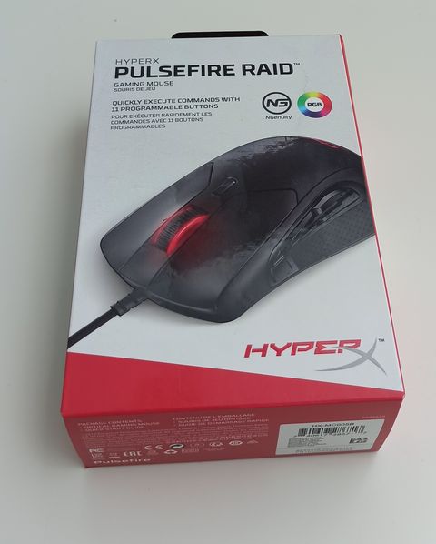 HyperX Pulsefire Raid Gaming - Souris - ergonomique - 11 boutons