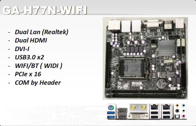 GIGABYTE H77N-WiFi: mini ITX deska vhodná jako základ pro domácí servery a HTPC