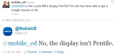 Lumia 900 nemá PenTile matici, potvrdila Nokia