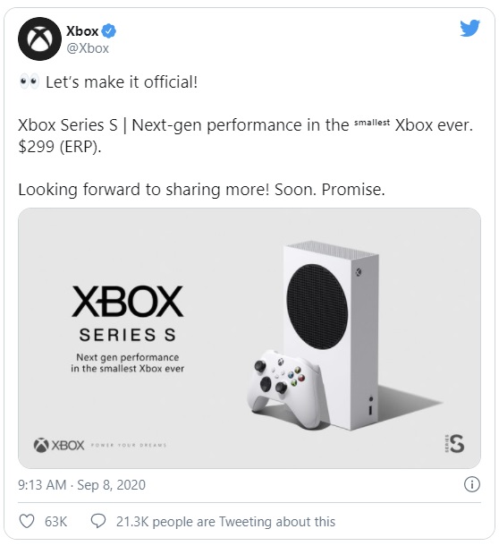 Microsoft oficiálně představil levný Xbox Series S