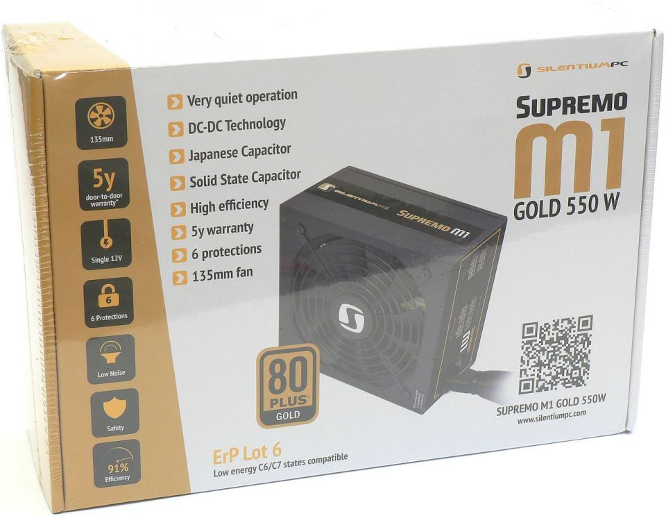 SilentiumPC Supremo M1 Gold 550 W - mainstream z Polska